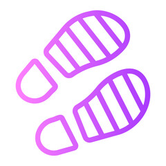 footprint gradient icon