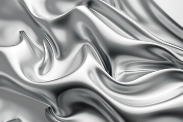 Obraz premium Contemporary interior design marketing with soft silver and grey 3D abstract.