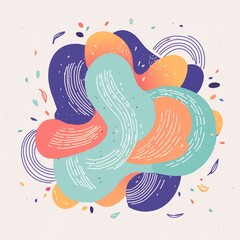 Obraz premium A mesmerizing abstract shape with fluid