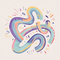 Obraz premium A mesmerizing abstract shape with fluid