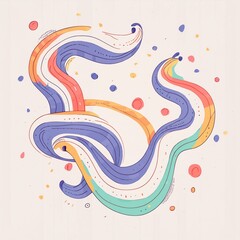 Obraz premium A mesmerizing abstract shape with fluid