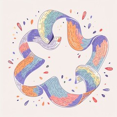 Obraz premium A mesmerizing abstract shape with fluid