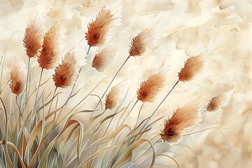 Fototapeta premium Autumn Reed Dance