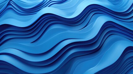 Fototapeta premium Blue wavy abstract background.