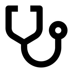stethoscope doctor line medical icon