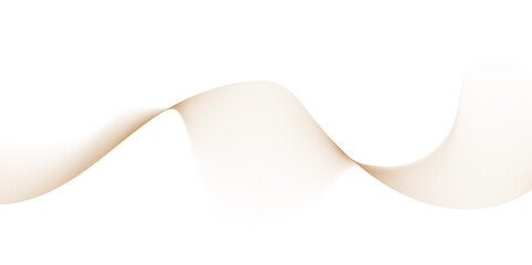 Dynamic sound wave isolated on white background. Abstract wave element for design. Stylized line art background. Vector illustration.