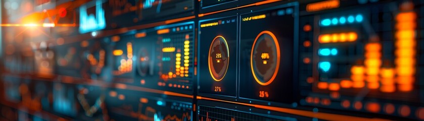 Fototapeta premium KPI Dashboards