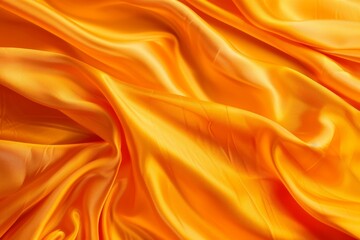 Obraz premium Orange satin cloth revealing gold frame modern product launch background with blurred motion