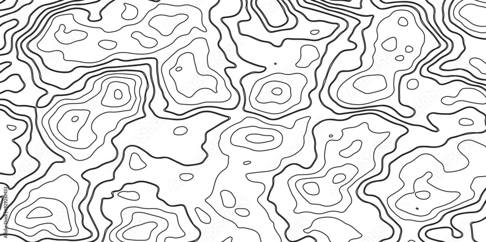 Poster topographic map background geographic line map with elevation assignments