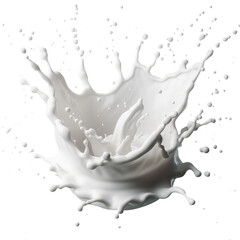 Transparent splash swirl milk 