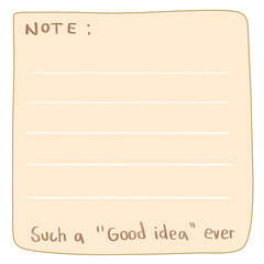 note paper