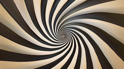 A series of rotating spirals creating a mesmerizing optical illusion. The continuous motion of the spirals draws the viewer's attention and creates a hypnotic effect.
