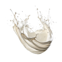 Transparent splash swirl milk 