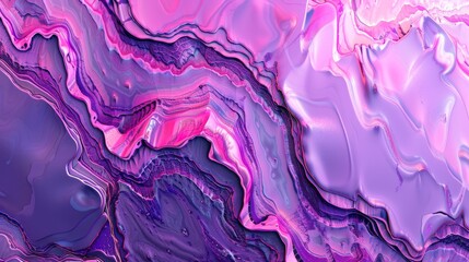 Obraz premium abstract pattern with flowing shapes in shades of purple, pink, and blue fluid art
