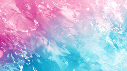ピンクと青の抽象的な水の背景　Generative AI