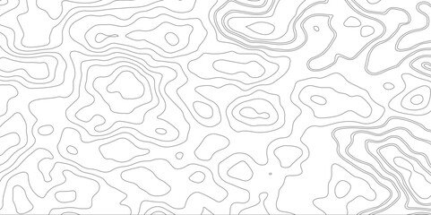 Vintage Detailed Contour Topographic Map Of Wild West Abstract Vector Background. Retro Topography Map. White Geographic Contour Map. Abstract Outline Grid.