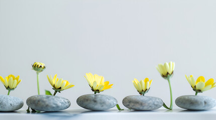 flowers in a vase,
Begin with a positive mindset and embrace cha
