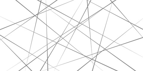 Random chaotic lines abstract geometric pattern. Vector illustration isolated on white background