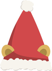 cute santa claus's hat