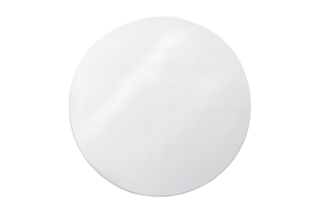 Circular Paper Cut – Clean Round Edge: A circular paper cut with a clean round edge, suitable for logos and badges, isolated on a white background.
