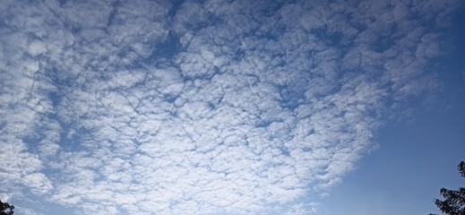 Altocumulus clouds are small mid-level layers or patches of clouds, called cloudlets, which most commonly exist in the shape of rounded clumps.