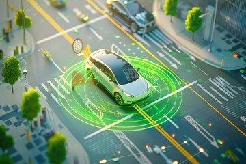 Autonomous Cars using sensors , radar and autopilot , Generative AI