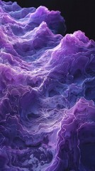 Elegance in Simplicity, Purple Foam's Intricate Patterns