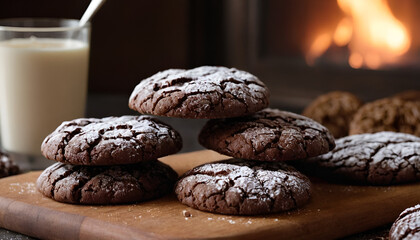 delicious chocolate crinkle cookies
