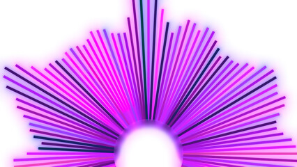 Obraz premium Abstract round shaped sound equalizer. Motion. Music equalizer app interface.