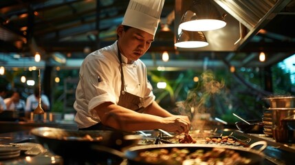 Amidst the hustle and bustle the chefs remained focused determined to create a winning dish that represented the essence of island cuisine.