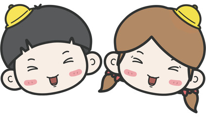 귀여운 아이들.