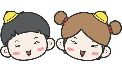 귀여운 아이들.