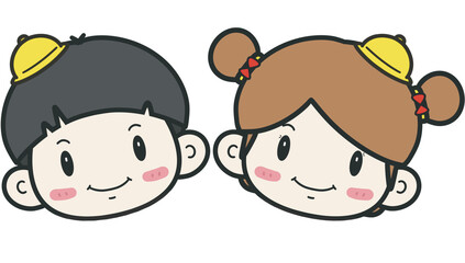 귀여운 아이들.