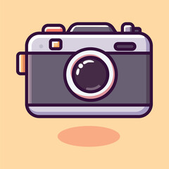 World photography day camera icon vector illustration