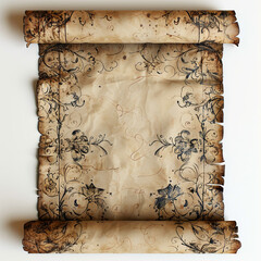 old paper with a feather