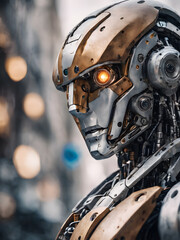 Fototapeta premium close up robot