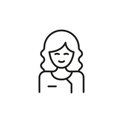 Beautician icon. Simple beautician icon for social media, app, and web design. Vector illustration.