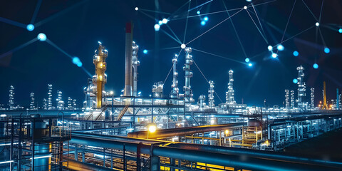 "Digital Network in Industrial Setting | Connected Smart Factory"