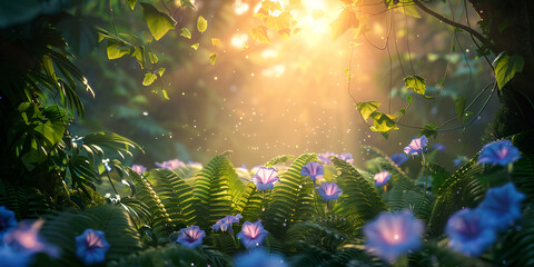 Magical Forest Morning | Sunlight through Woodland Canopy"