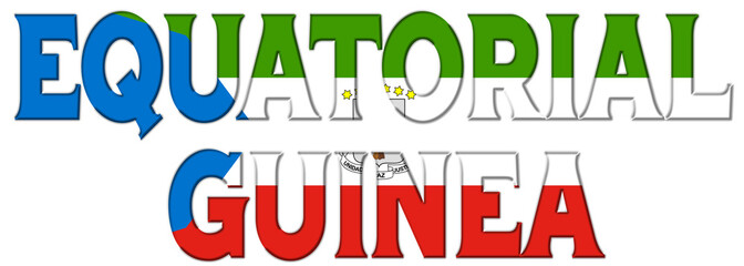Equatorial Guinea flag text font