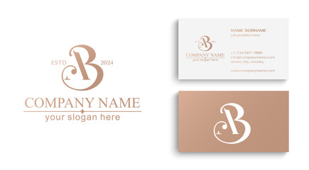 AB logo. BA letter logo template elements. personal monogram. Vector elegant logo. letter AB logo design