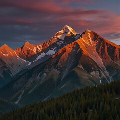 Fototapeta premium sunrise in the mountains