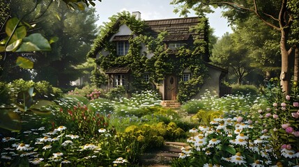 Fototapeta premium old house in the woods