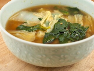 한국의 전통음식 된장국
