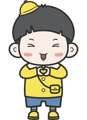 사랑스러운 귀여운 어린아이