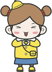 사랑스러운 귀여운 어린아이