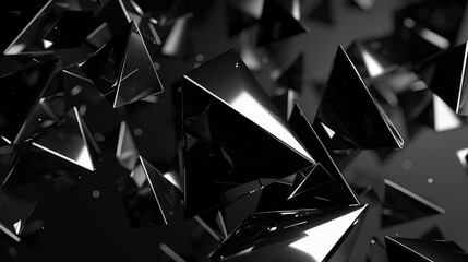 Onyx triangles glow intensely, symbolizing mystery and advanced technology.