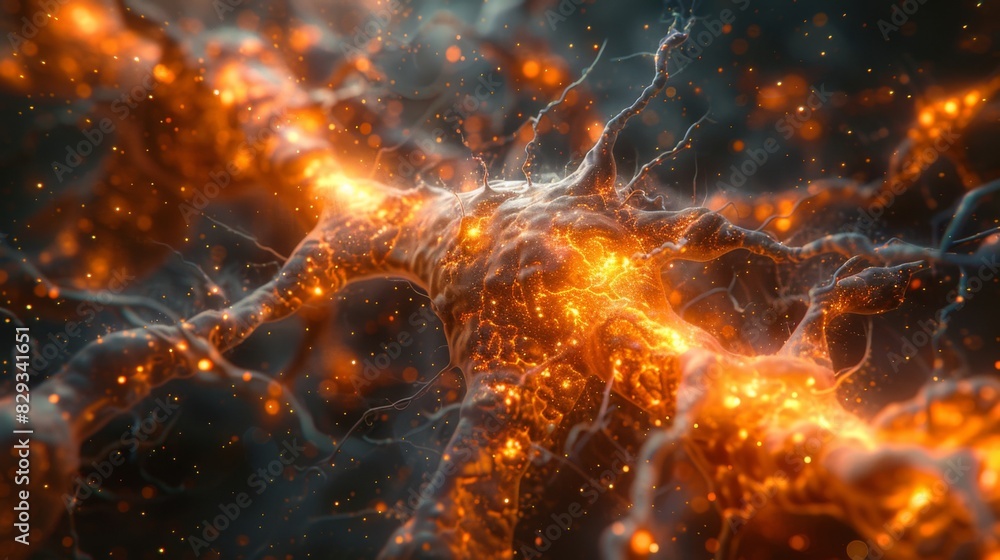 Poster depict the structure and function of neurons, showing how dendrites receive signals, axons transmit 