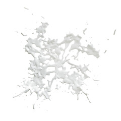  white liquid splash. 3d rendering