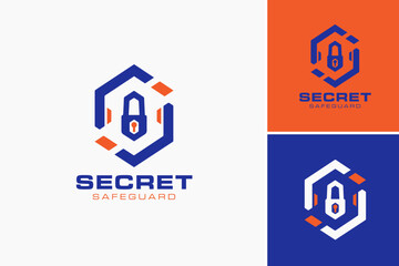 Secret Safeguard Logo: A sleek design with a lock symbol, representing discreet protection. Ideal for security firms, confidential services, or data protection companies.